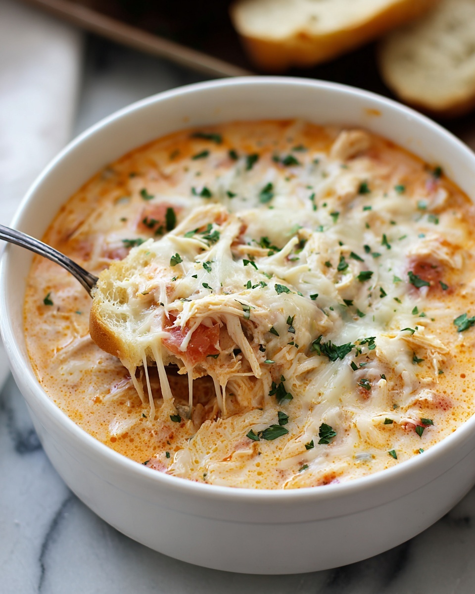 Crockpot Creamy Chicken Parmesan Soup Recipe - Recipe Image