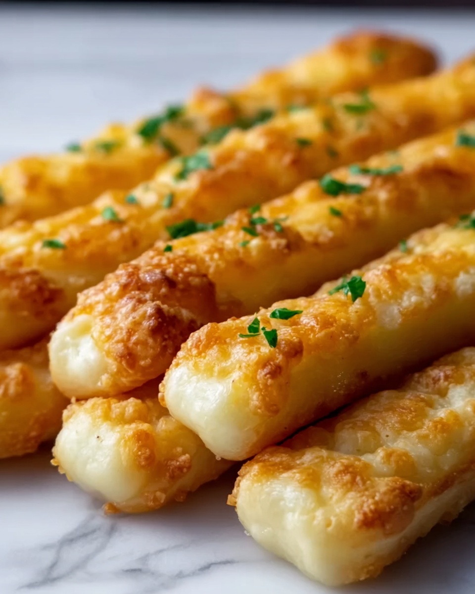 Crispy Parmesan Crusted Potato Cheese Sticks Recipe - Recipe Image