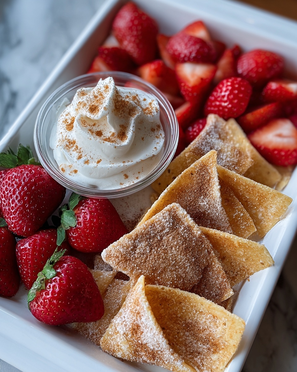 Strawberry Cheesecake Nachos Recipe - Recipe Image