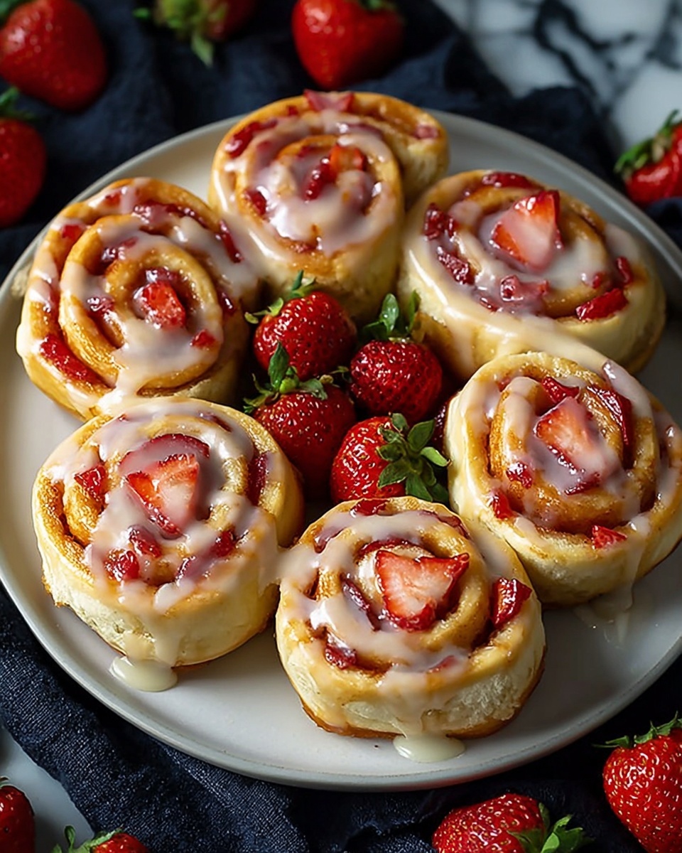 Strawberry Cheesecake Sweet Rolls: A Deliciously Easy Recipe to Indulge Your Sweet Tooth Recipe - Recipe Image