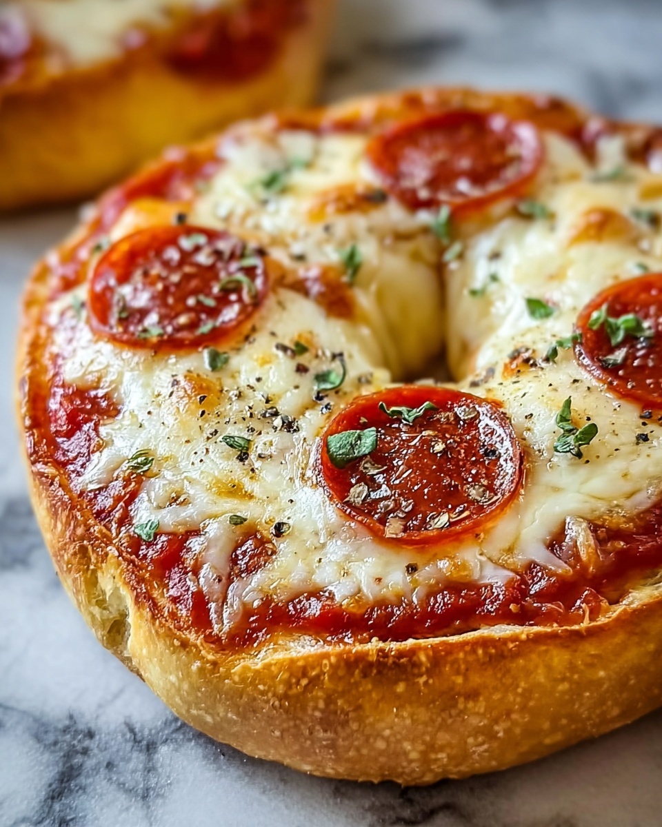 Easy Homemade Pizza Bagels Recipe - Recipe Image