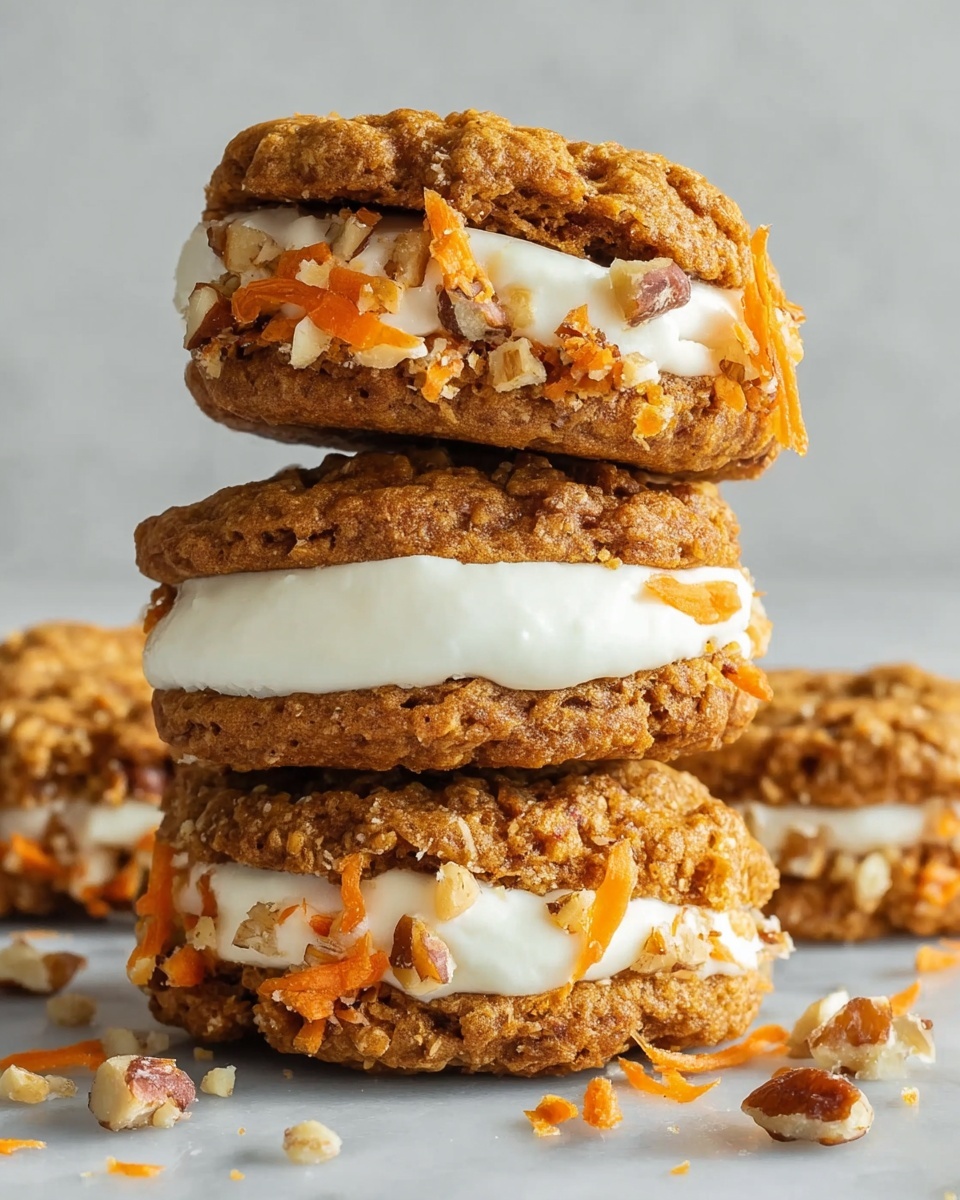 Carrot Cake Cookies Stuffed with Cream Cheese Recipe - Recipe Image