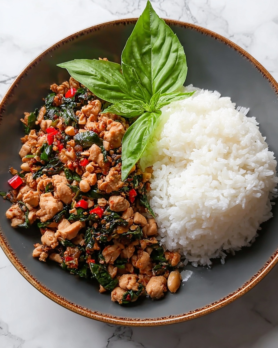 Spicy Thai Basil Chicken (Pad Krapow Gai) Recipe - Recipe Image