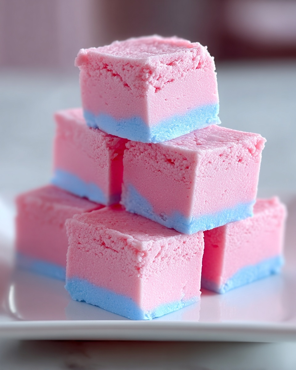 Homemade Cotton Candy Fudge Recipe - Recipe Image