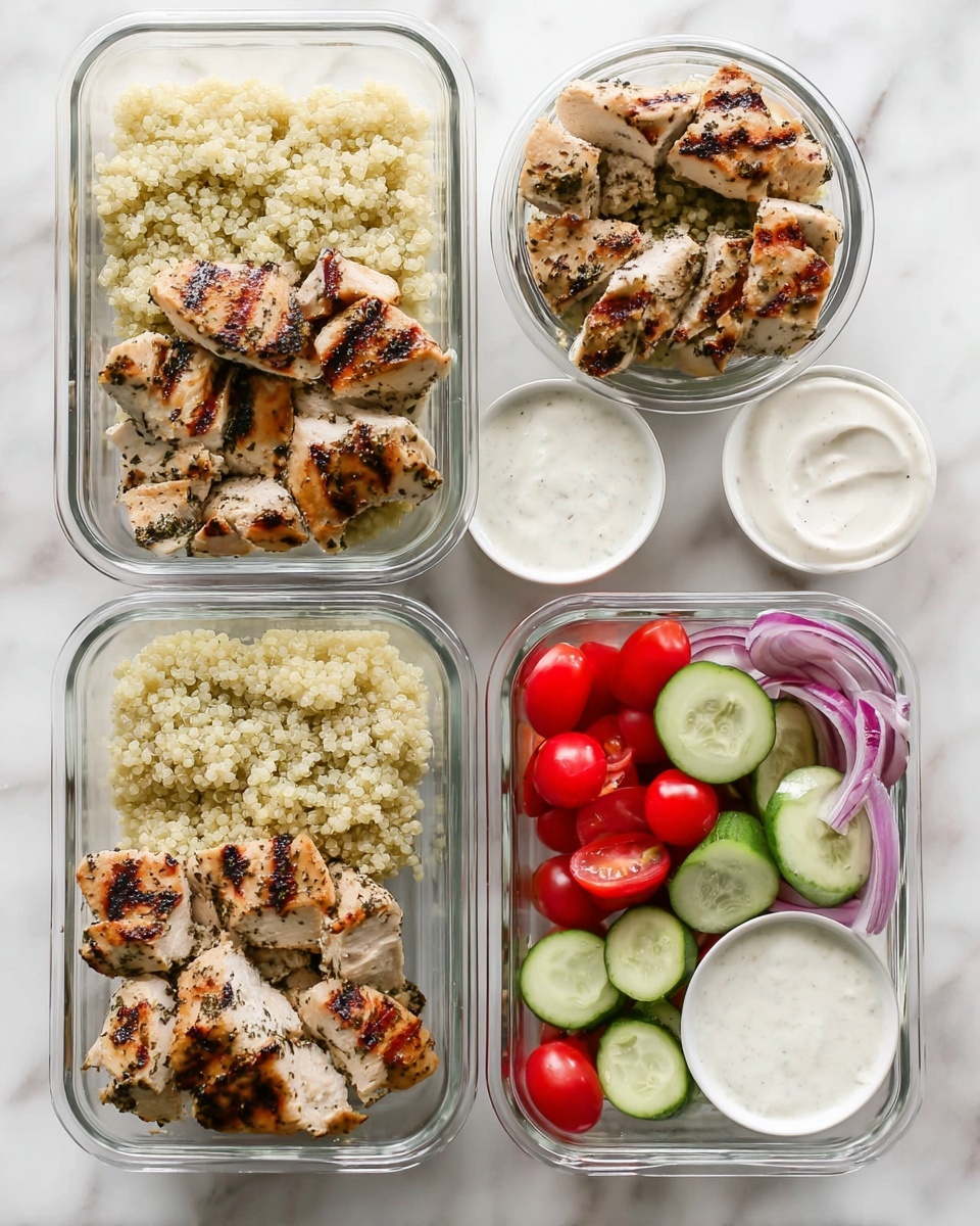 Chicken Souvlaki Meal Prep Bowls Recipe - Recipe Image