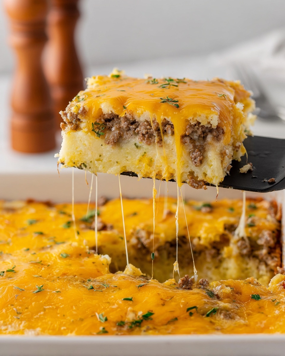 Hashbrown Breakfast Casserole with Sausage and Cheddar Recipe - Recipe Image