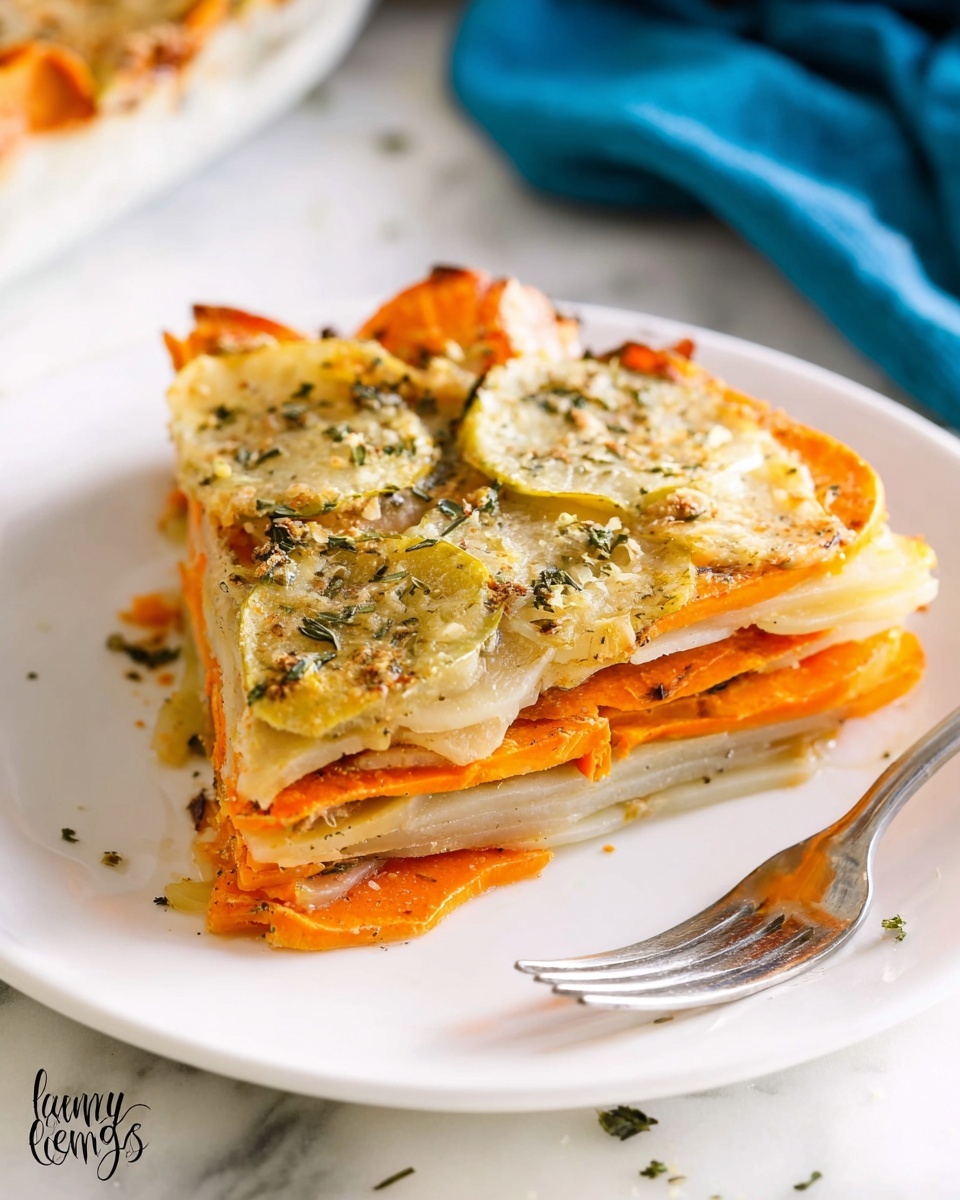 Two Potato Parmesan Bake Recipe - Recipe Image