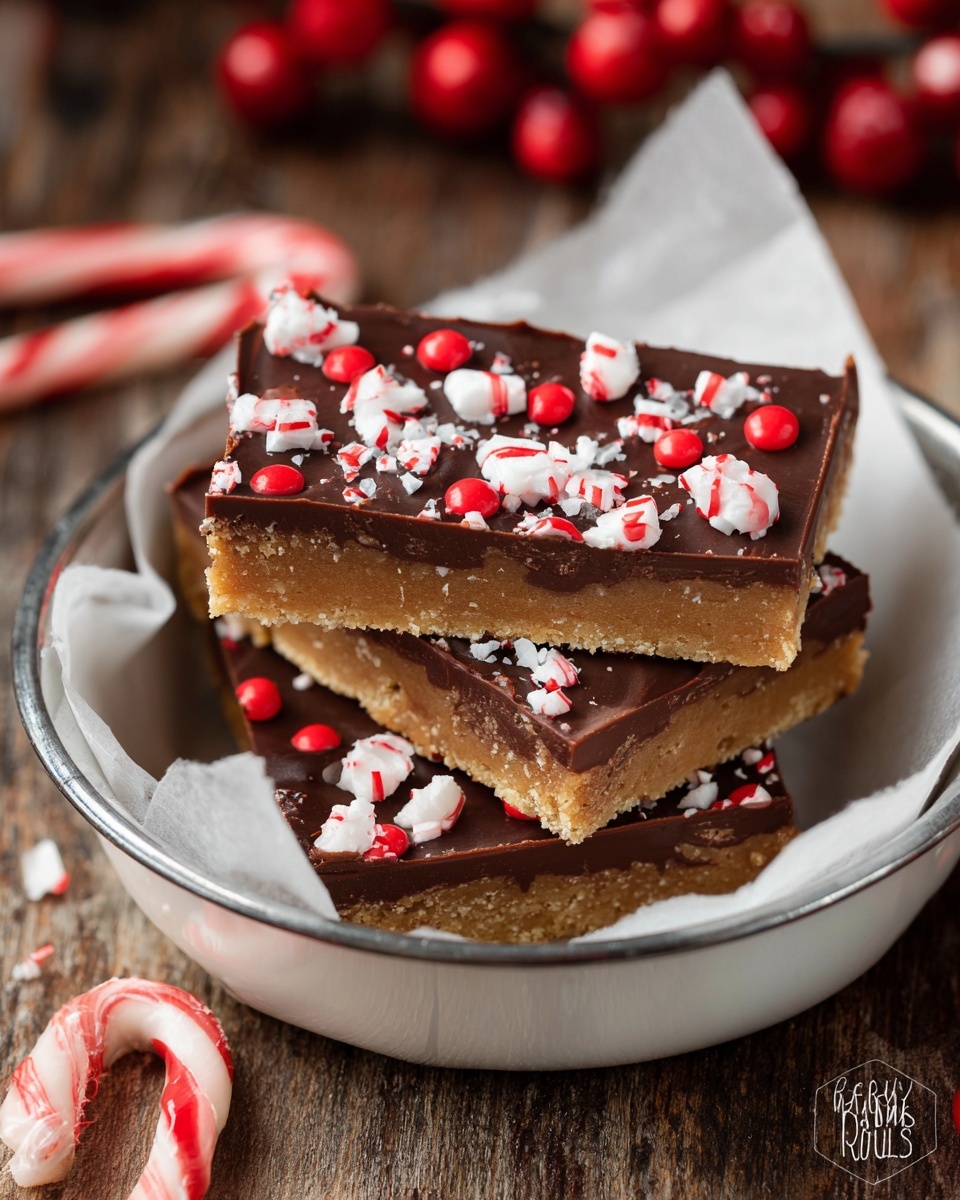 Peppermint Cookie Bars Recipe - Recipe Image