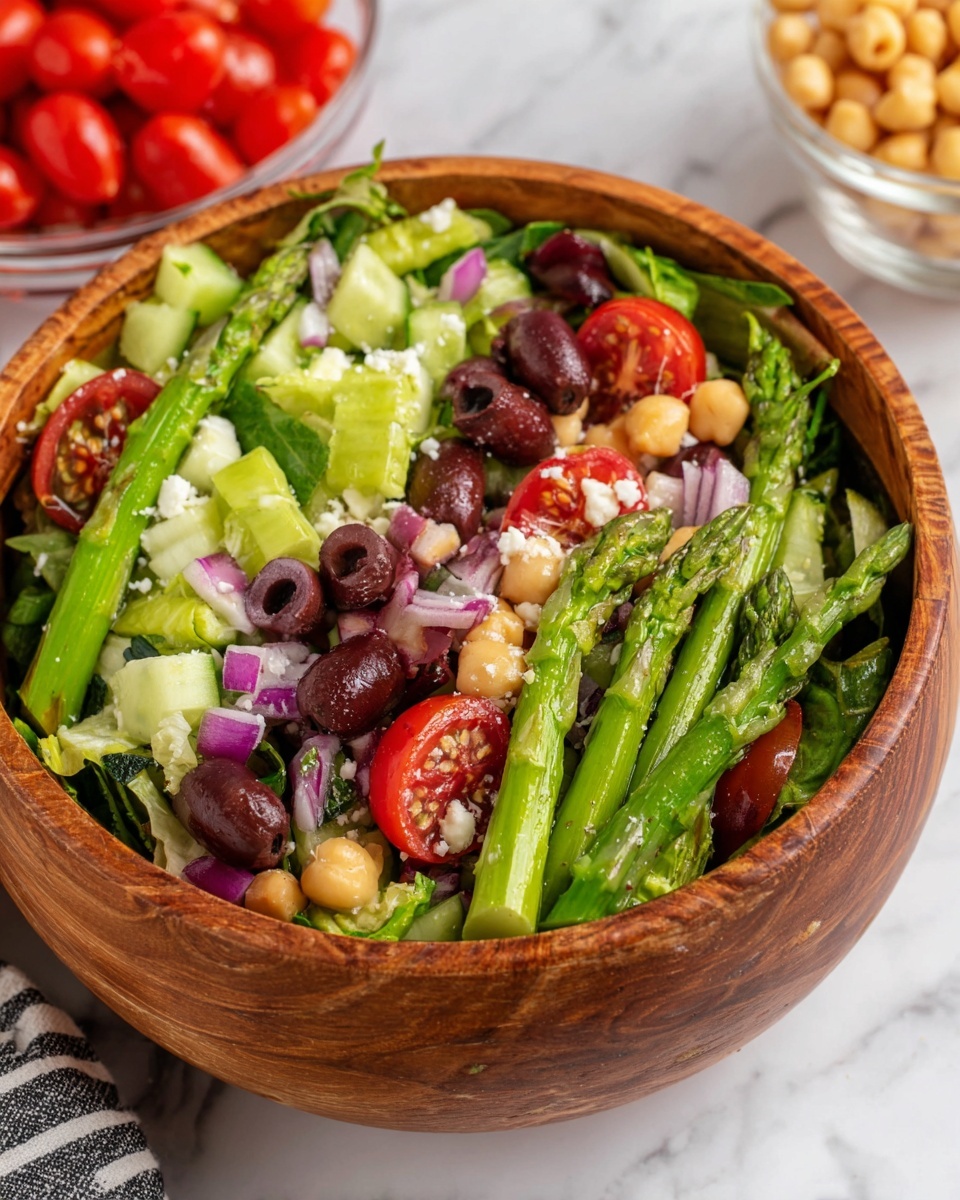Chopped Asparagus and Chickpea Salad Recipe - Recipe Image