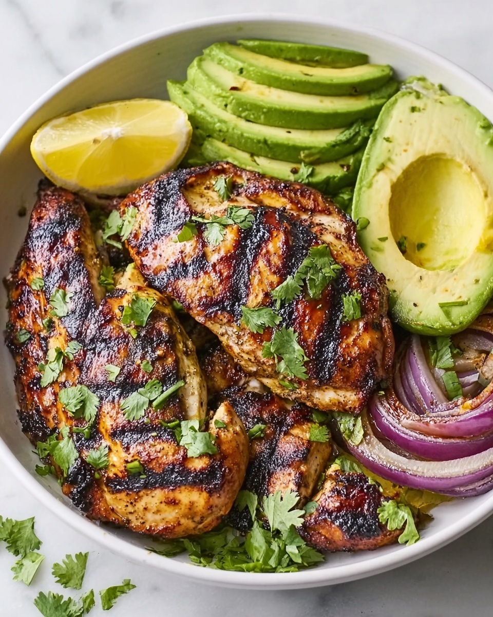 Spice Grilled Chicken with Fresh Avocado Salsa Recipe - Recipe Image