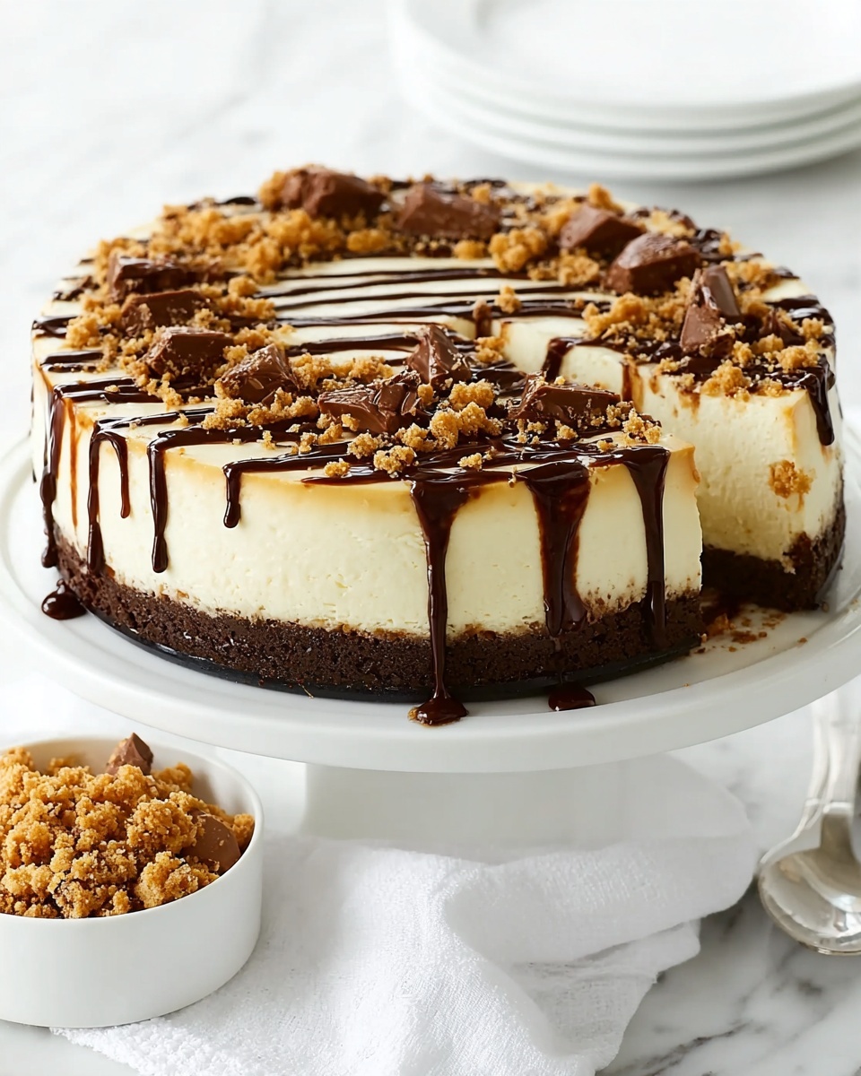 Homemade Samoa Cheesecake with Chocolate Layer Recipe - Recipe Image