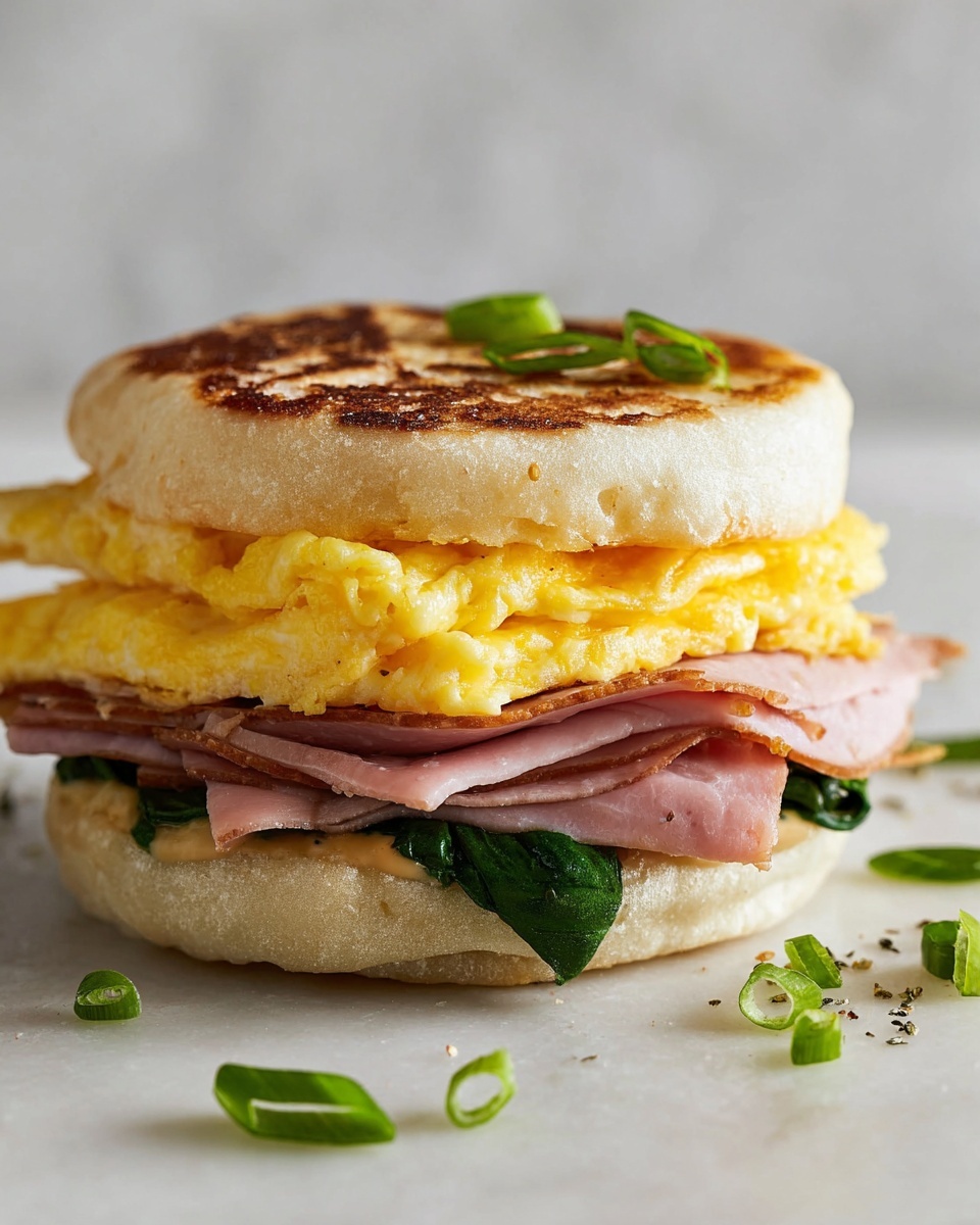 Breakfast Sandwich with Eggs, Avocado, and Veggie Options Recipe - Recipe Image
