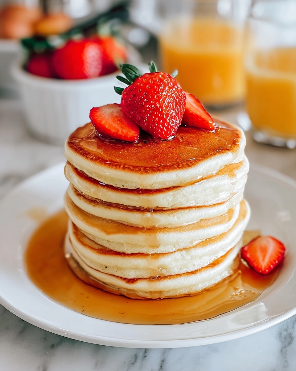 Fluffy Homemade Buttermilk Pancakes Recipe - Recipe Image