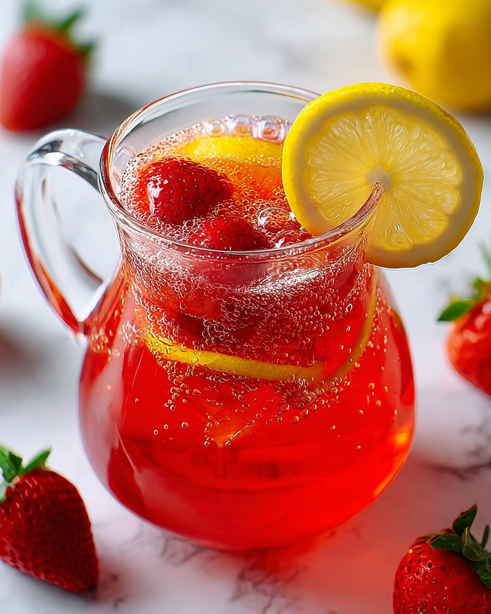 Delicious Homemade Strawberry Lemonade Recipe - Recipe Image