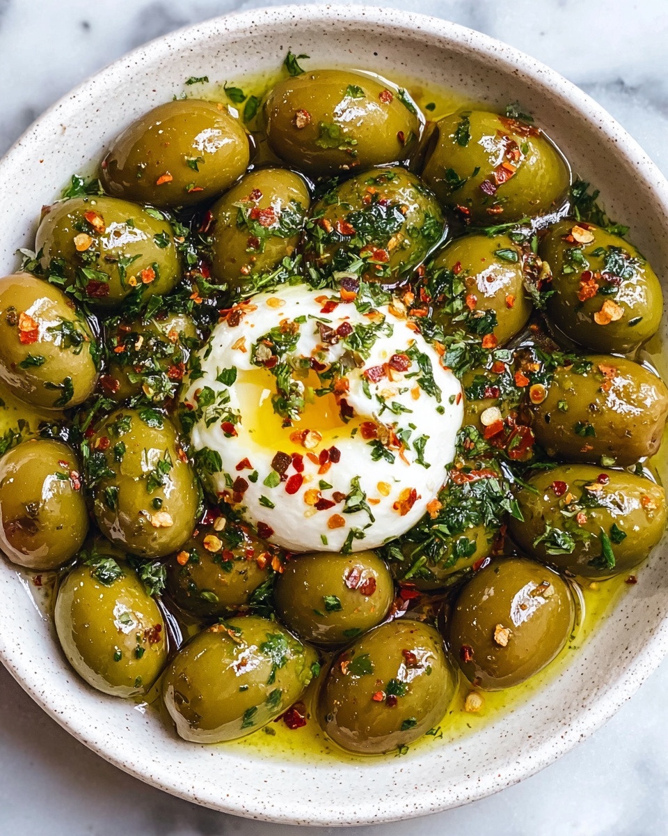 Citrus Herb Marinated Olives with Homemade Labneh Recipe - Recipe Image