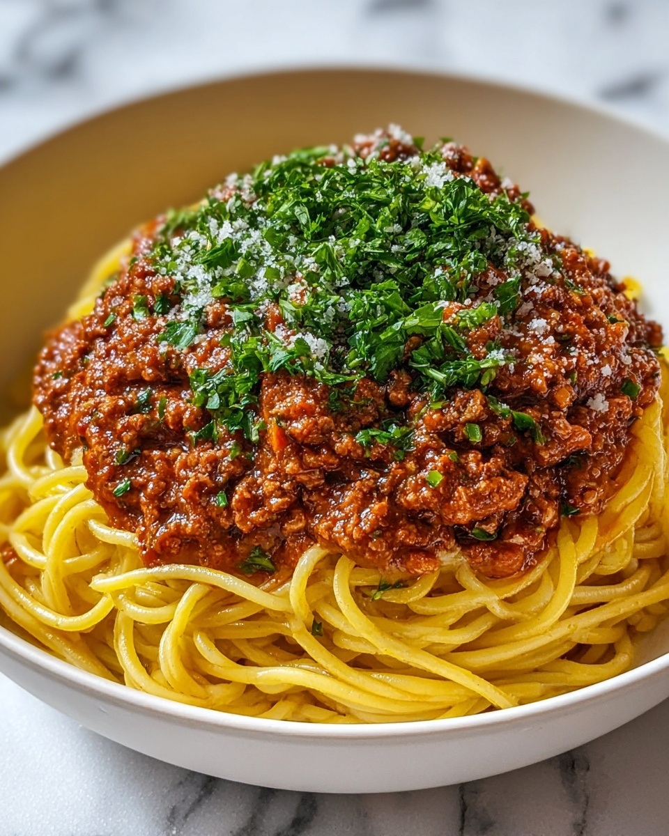 Classic Greek-Style Bolognese with Cinnamon and Herbs Recipe - Recipe Image