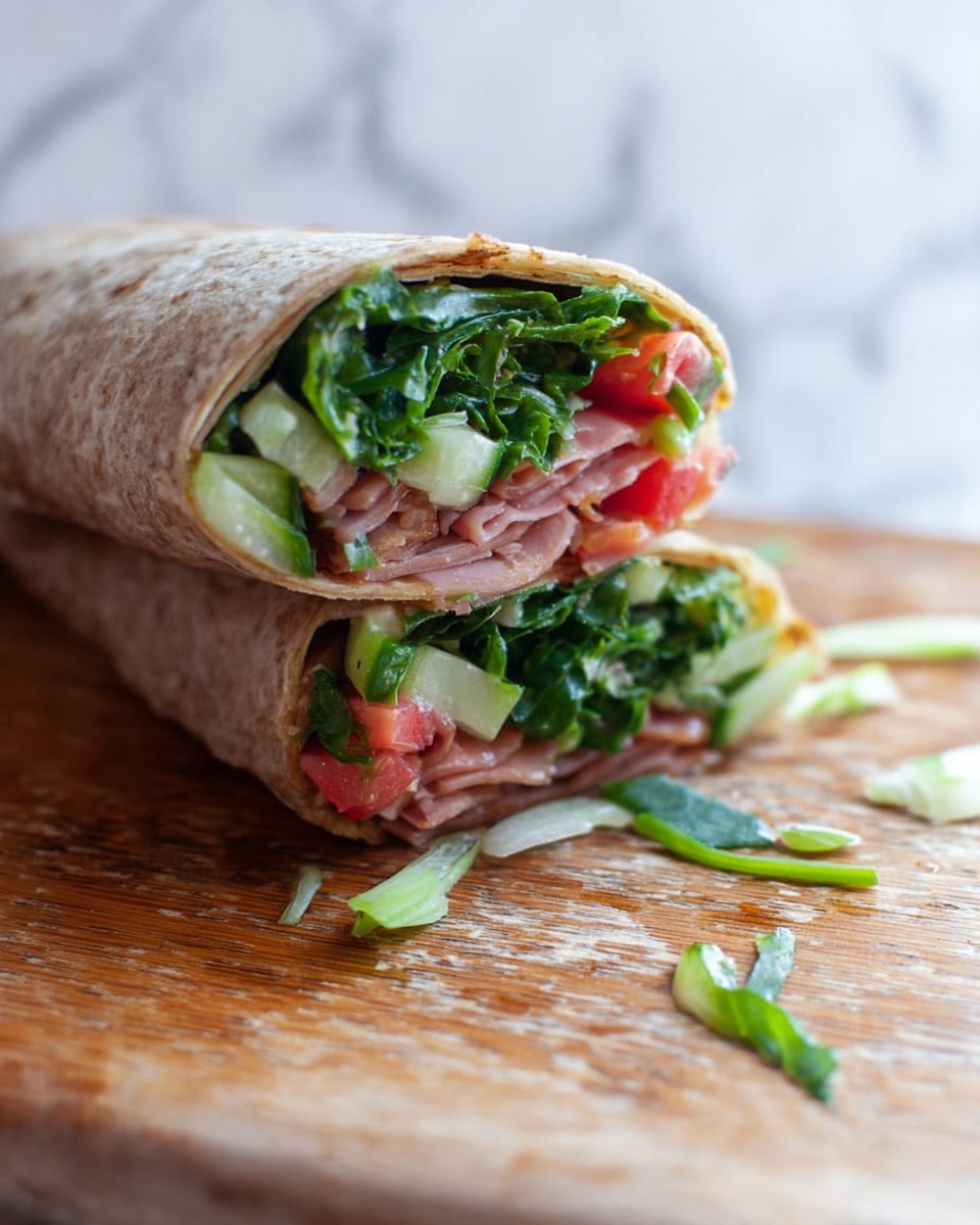 Healthy Ham Wrap Recipe - Recipe Image