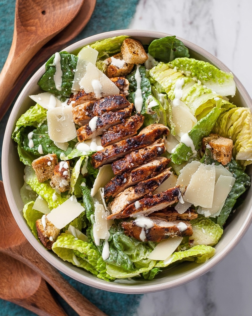 BBQ Chicken Caesar Salad Recipe - Recipe Image