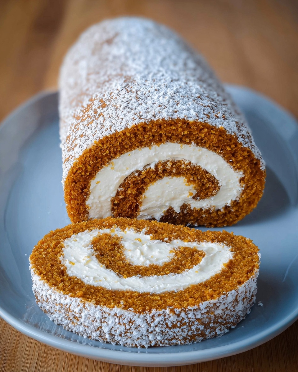 Pumpkin Roll with Cream Cheese Frosting Recipe - Recipe Image