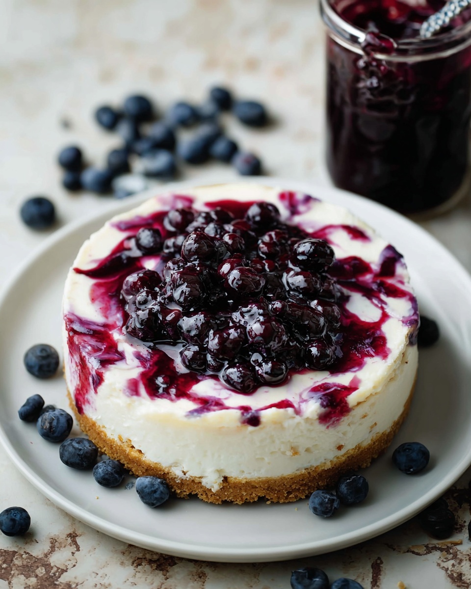 No-Bake Blueberry Cheesecake Recipe - Recipe Image