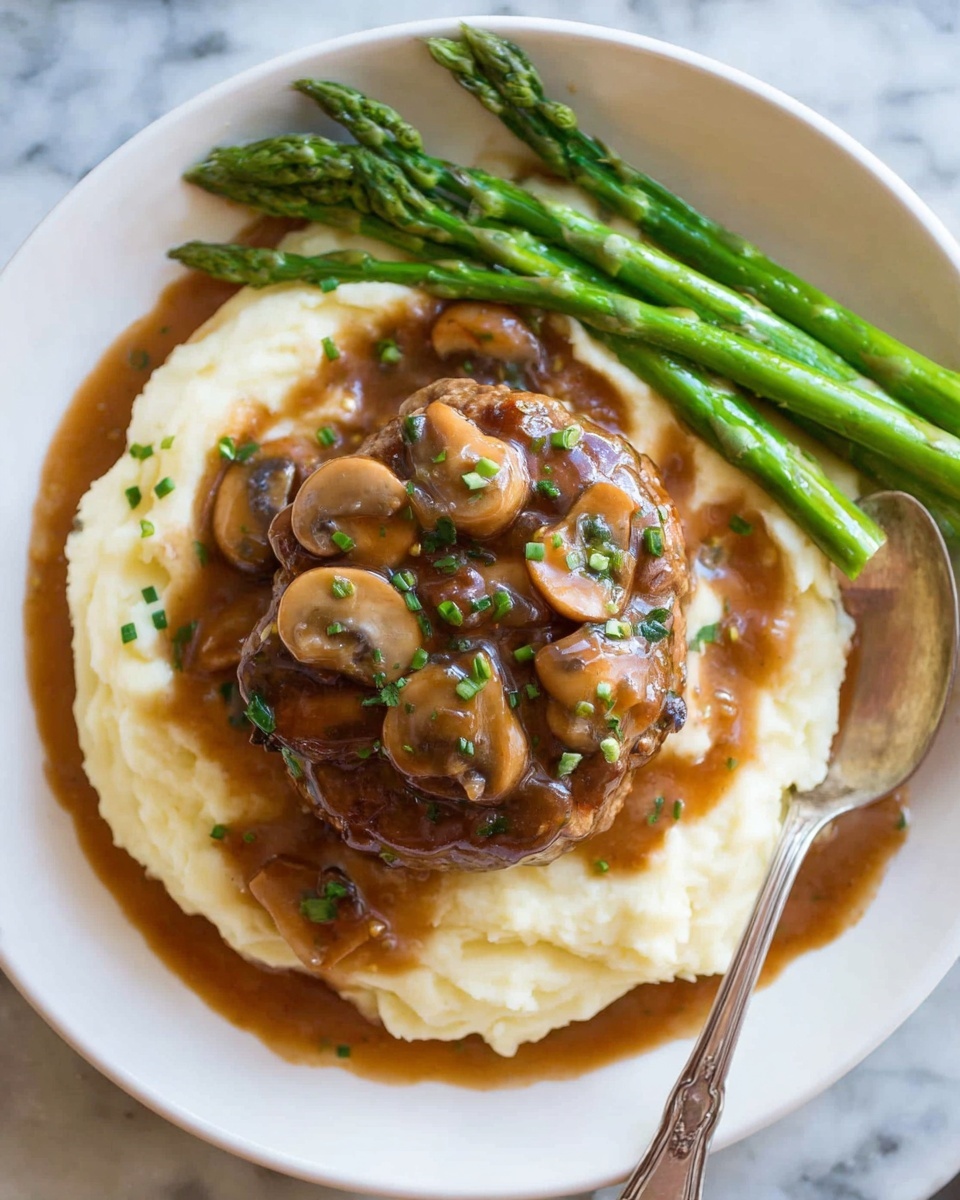 Salisbury Steak with Mushroom Gravy Recipe - Recipe Image