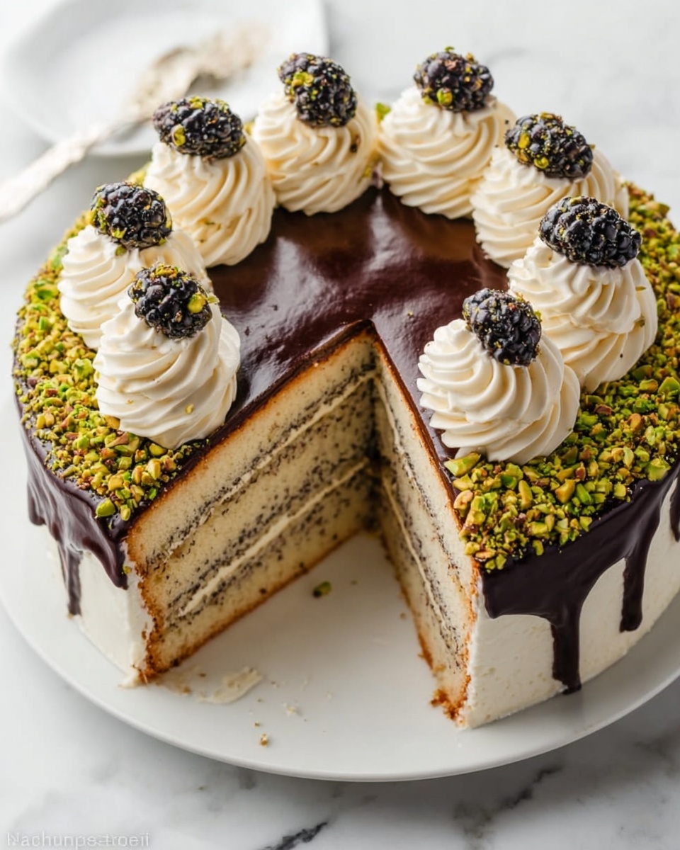 Poppy Seed Cake with Chocolate Ganache Recipe - Recipe Image