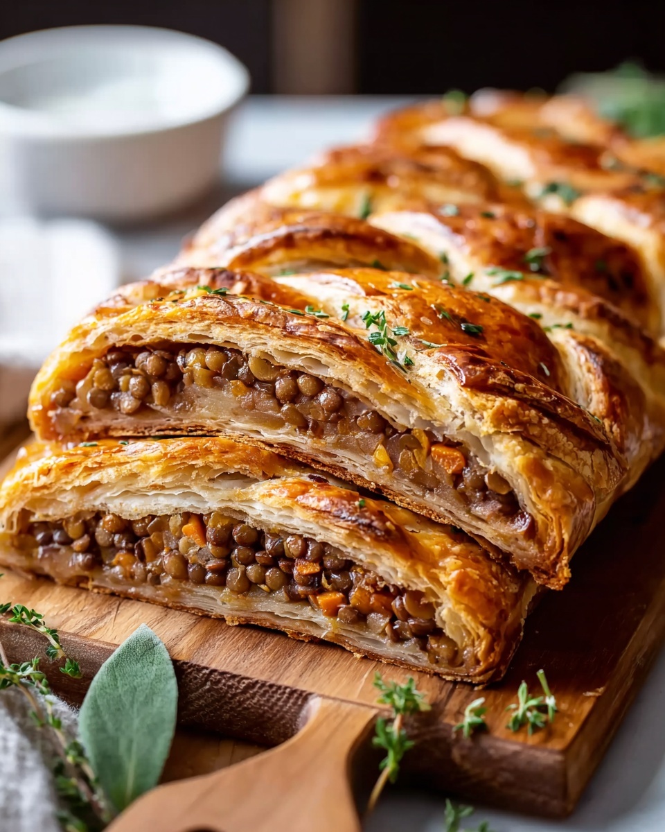 Festive Vegan Lentil Stromboli: A Holiday Showstopper Recipe - Recipe Image