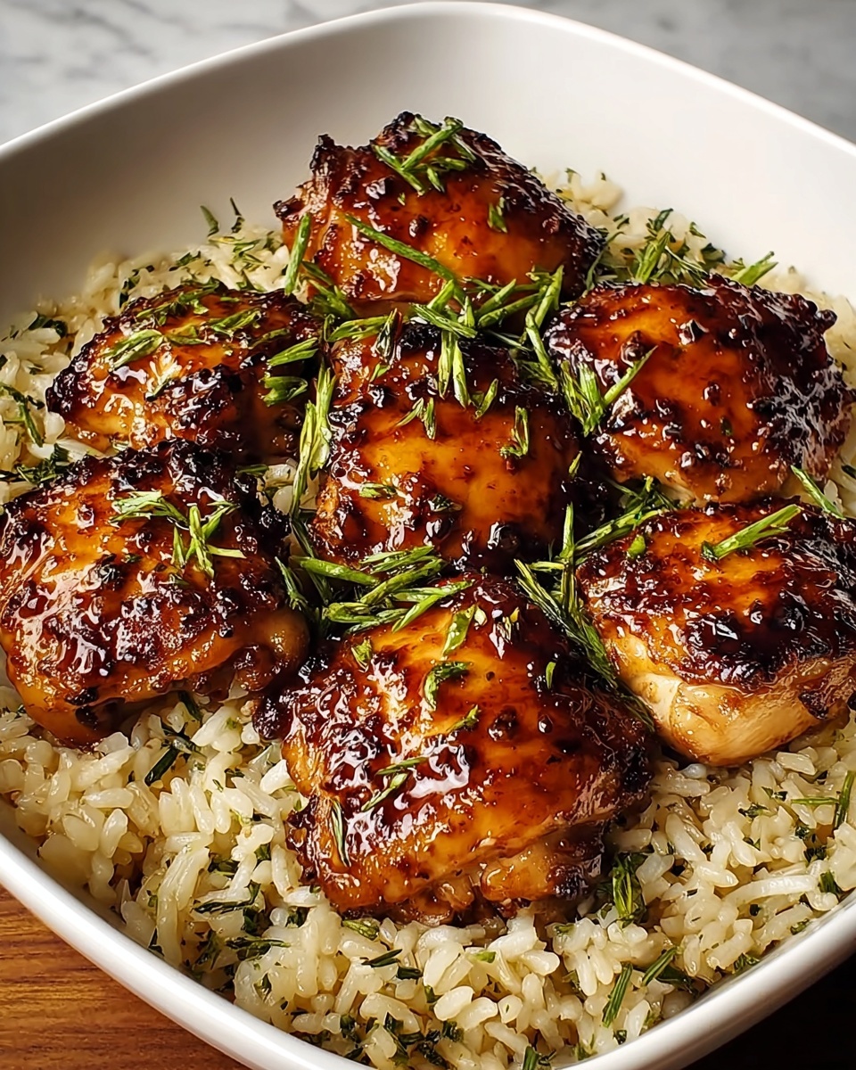 Honey BBQ Chicken Rice Recipe - Recipe Image