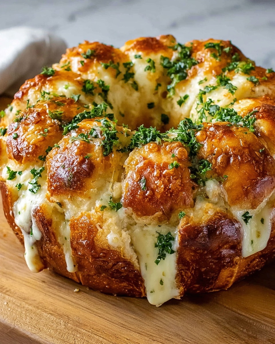 Irresistible Chicken Alfredo Monkey Bread Recipe - Recipe Image