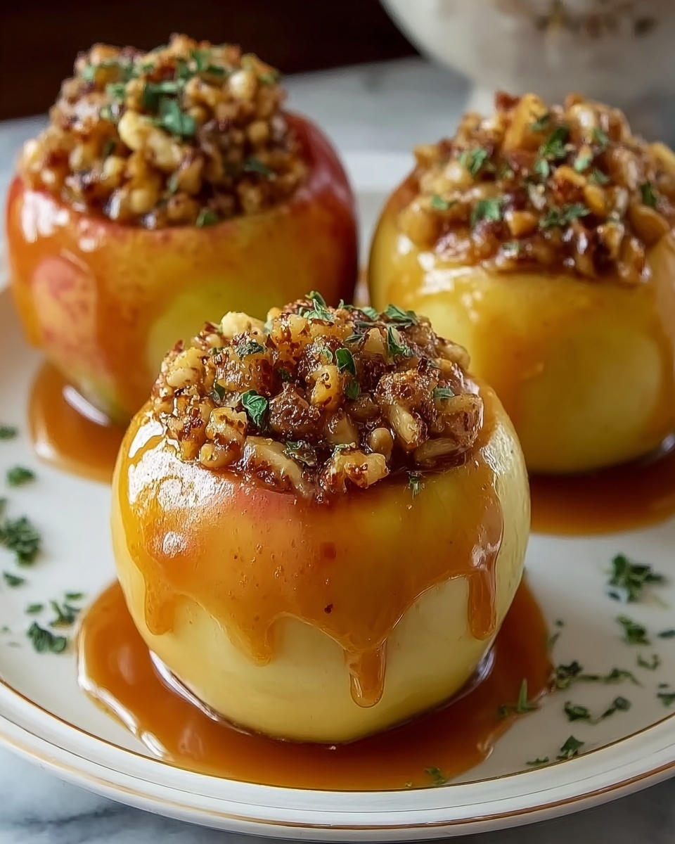 Cheesecake Stuffed Baked Apples Recipe - Recipe Image