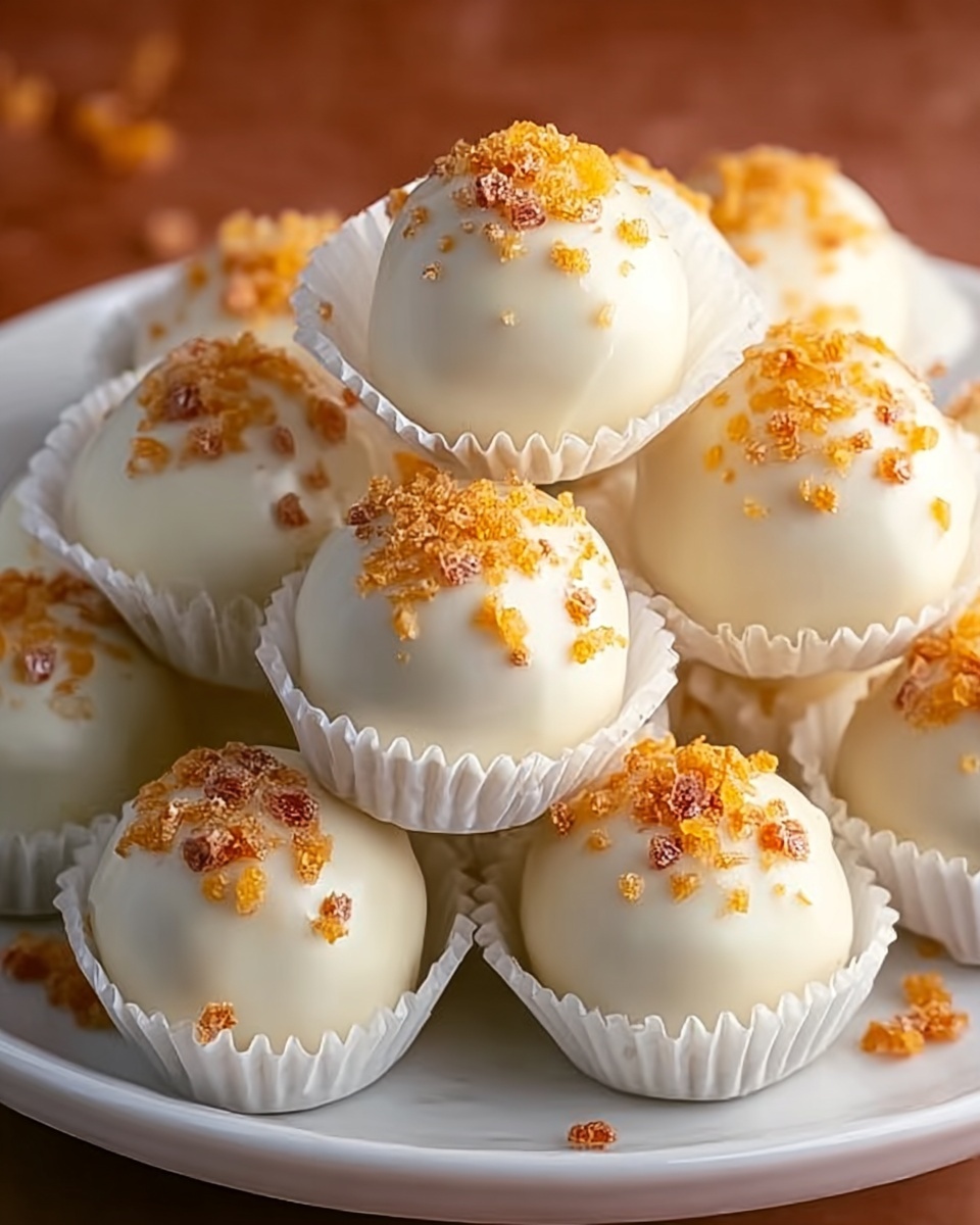 Dreamy No Bake Orange Creamsicle Truffles Recipe - Recipe Image