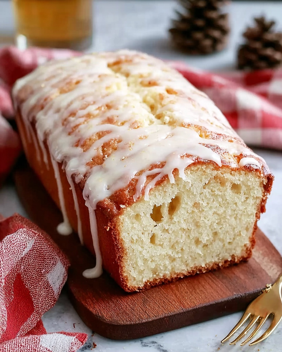 Festive Christmas Eggnog Bread with White Chocolate and Pecans Recipe - Recipe Image