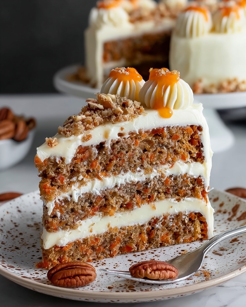 Decadent Carrot Cake Cheesecake Recipe - Recipe Image