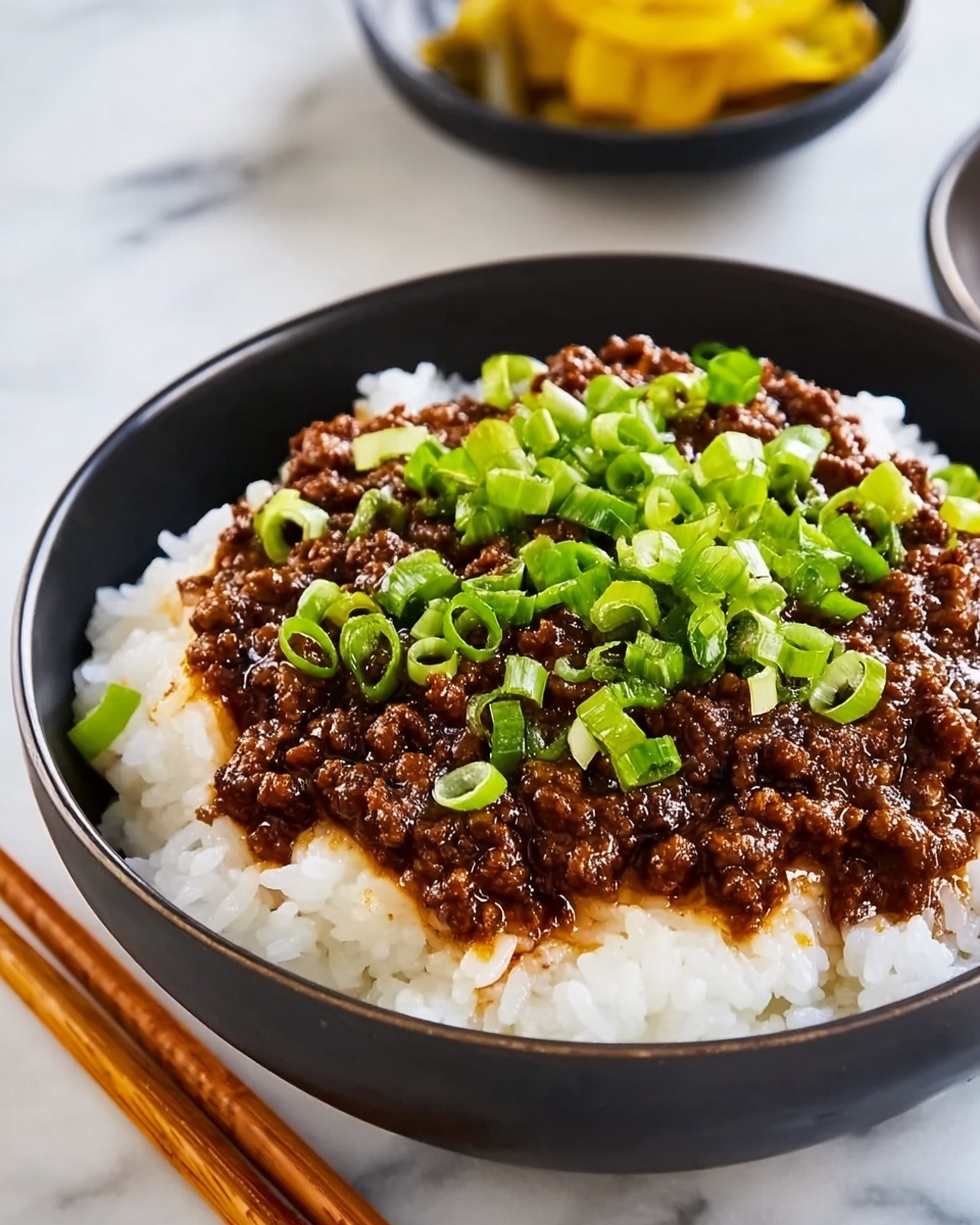 Quick and Flavorful Korean Ground Beef Bowl Recipe - Recipe Image
