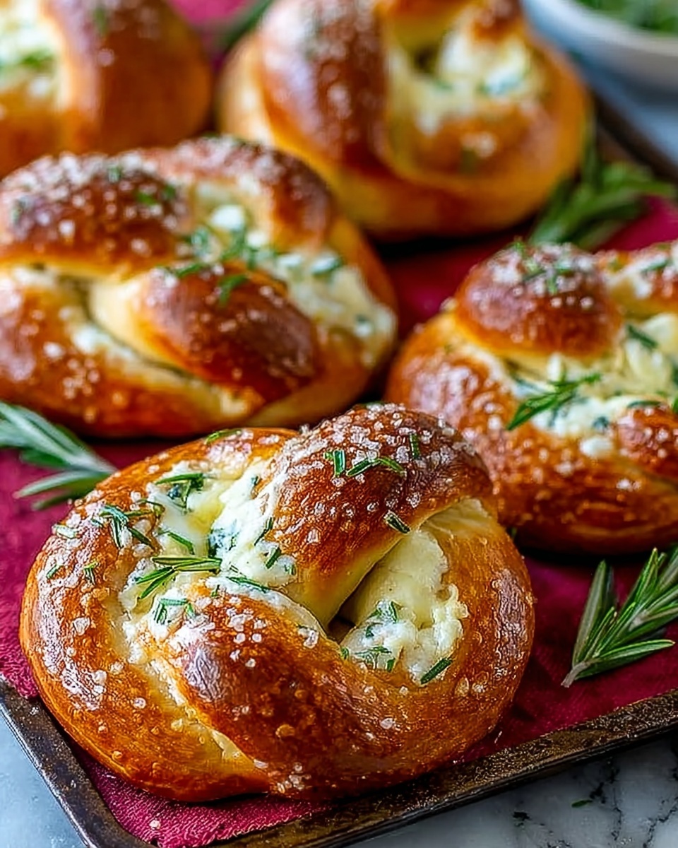 Mozzarella Stuffed Soft Pretzels Recipe - Recipe Image