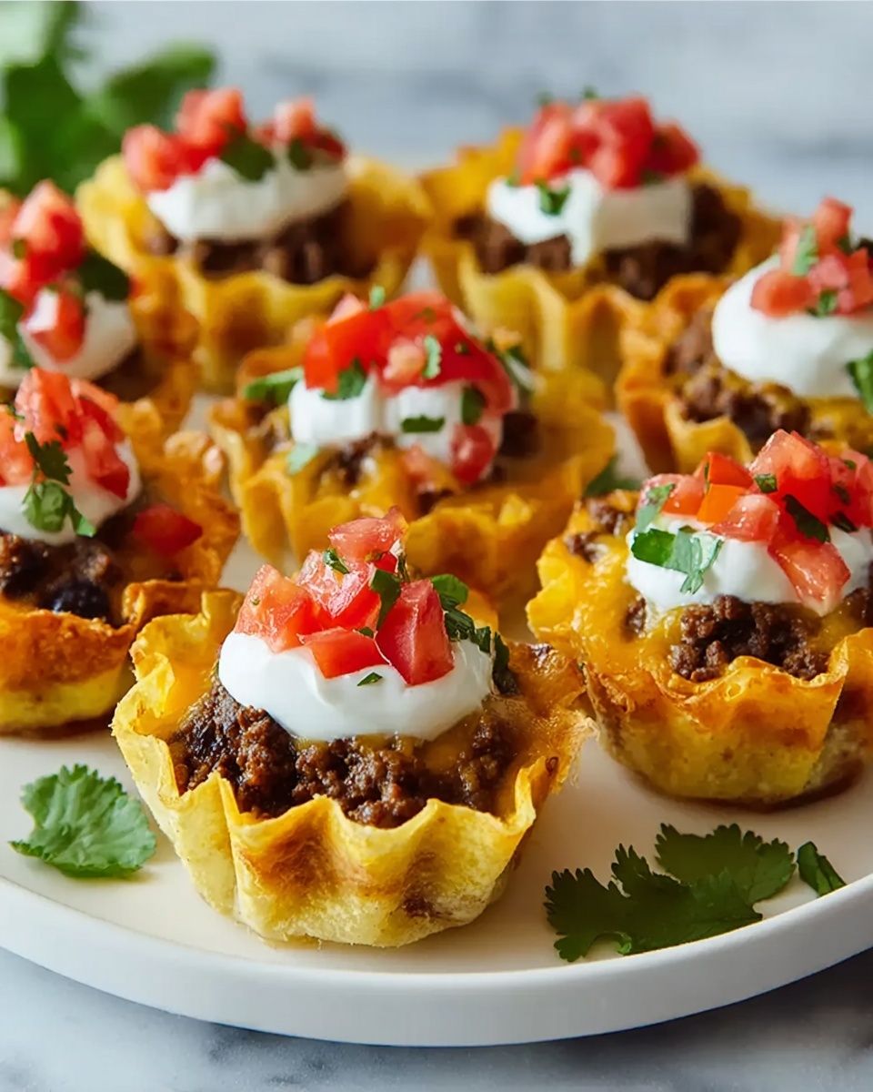 Crispy & Flavorful Taco Cups Recipe - Recipe Image