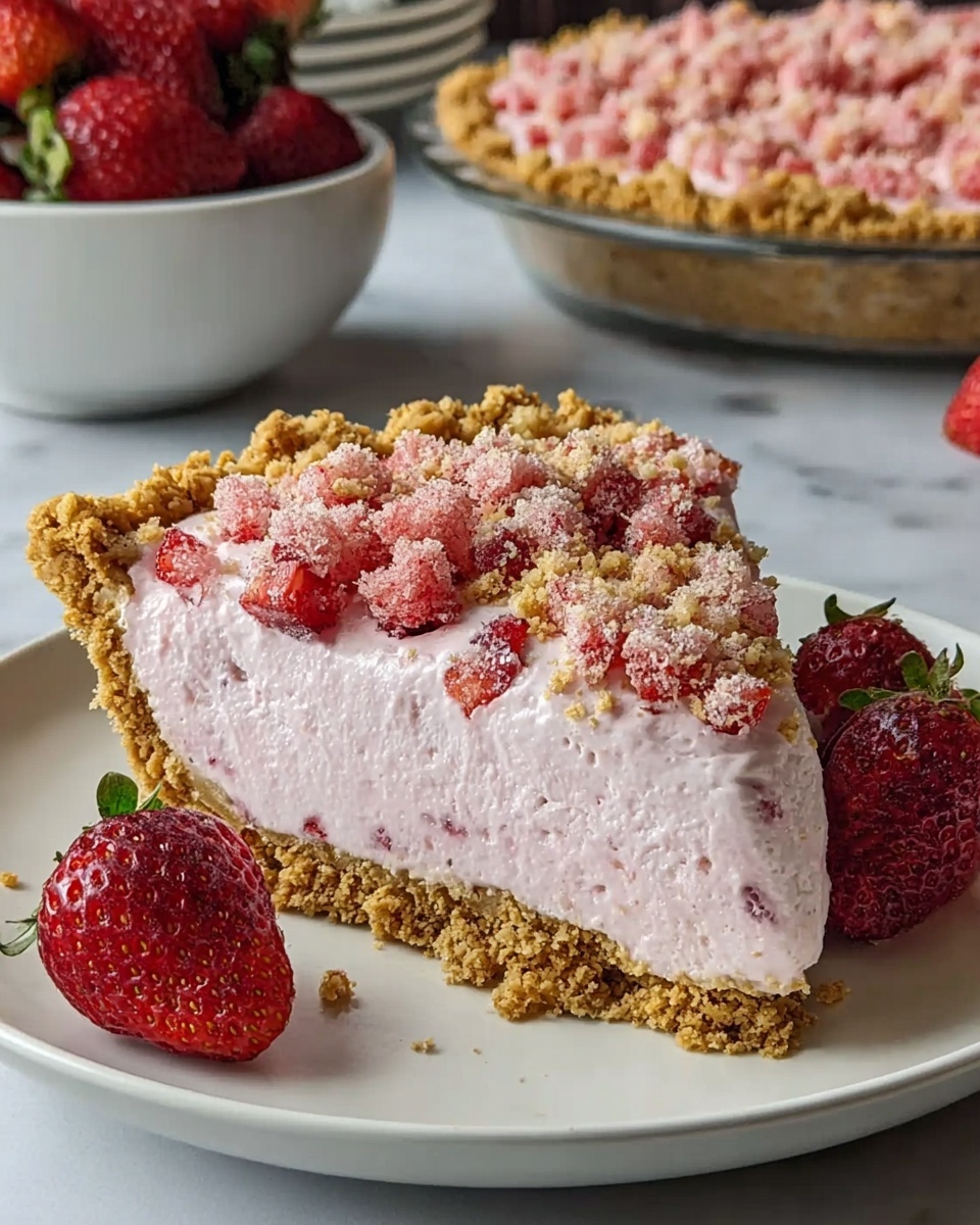Strawberry Shortcake Freezer Pie Recipe - Recipe Image