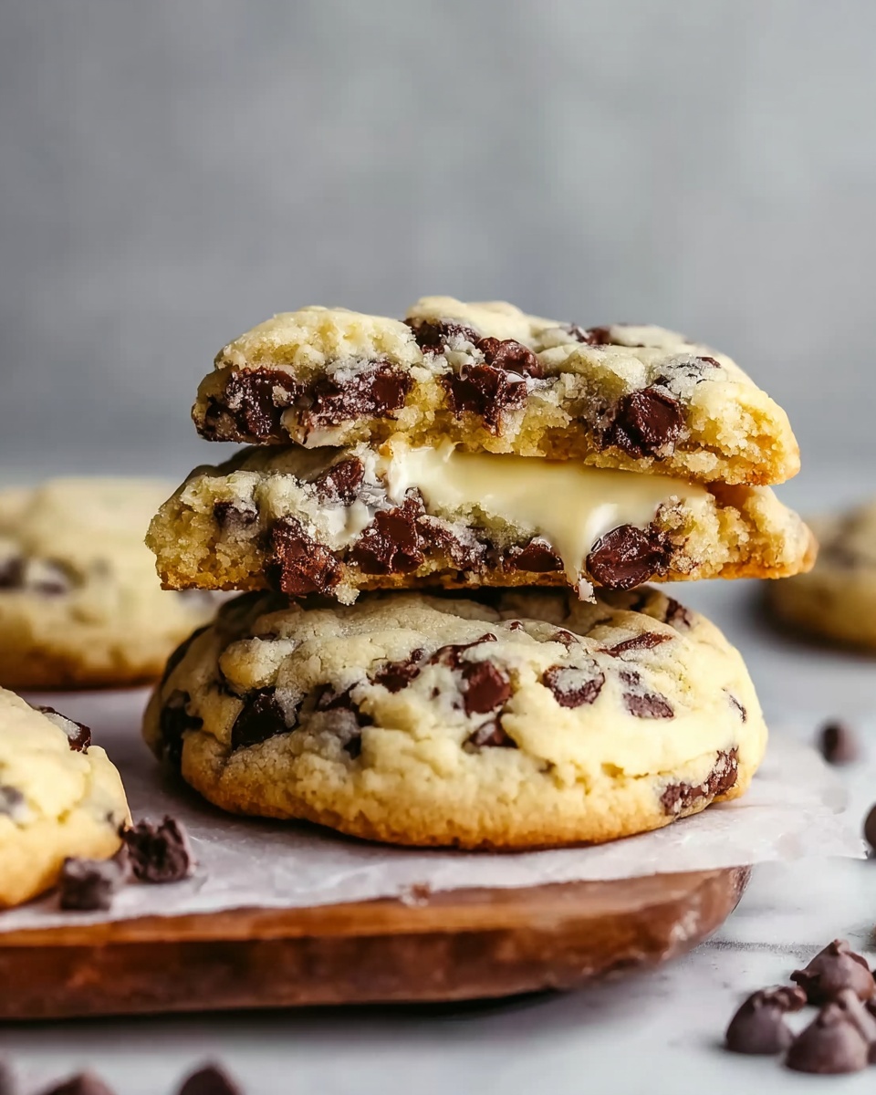 Cheesecake-Stuffed Chocolate Chip Cookies Recipe - Recipe Image