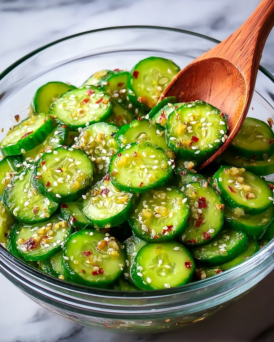 Cucumber Salad with Soy, Ginger, and Garlic Recipe - Recipe Image