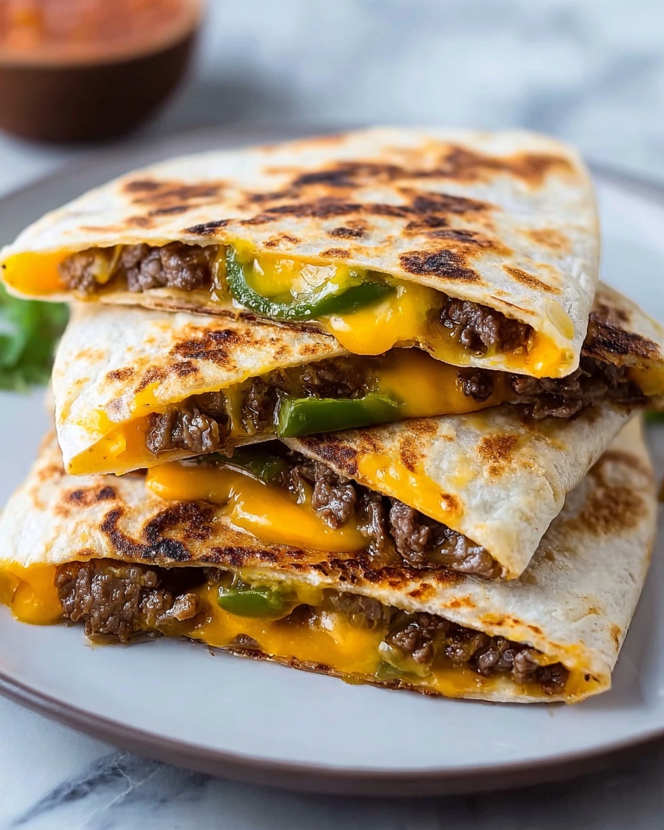 Philly Cheesesteak Quesadilla Recipe - Recipe Image