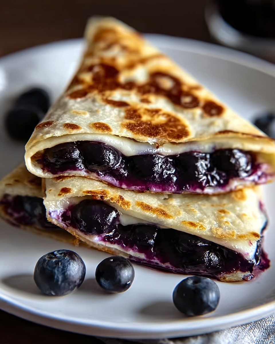 Blueberry Breakfast Quesadilla – A Crispy, Sweet & Easy Breakfast! Recipe - Recipe Image