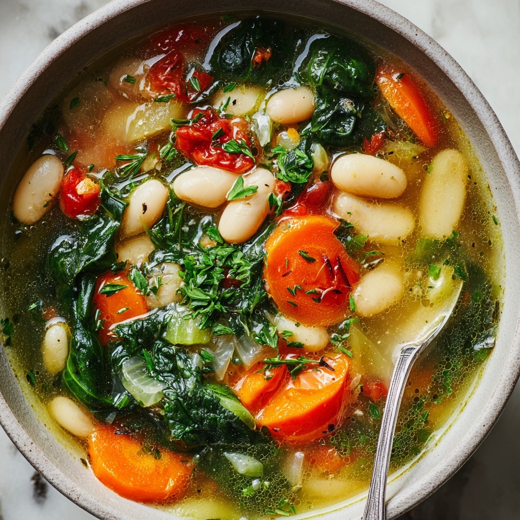 Mediterranean White Bean Soup Recipe - Recipe Image