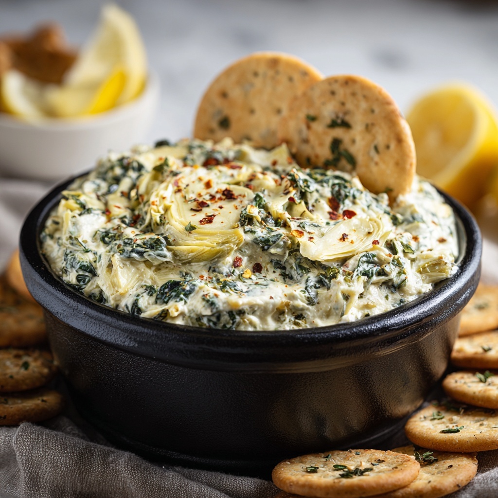 Crockpot Spinach Artichoke Dip Recipe - Recipe Image