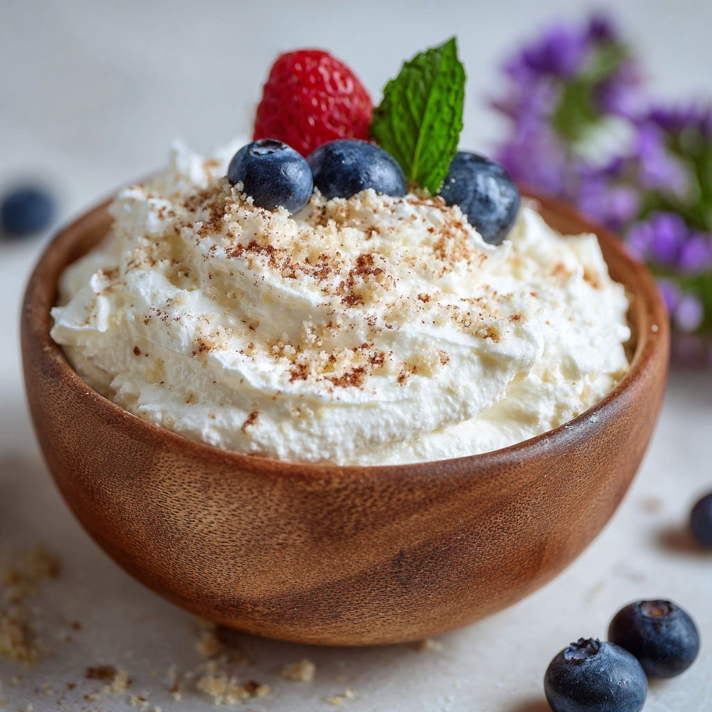High Protein Cheesecake Fluff Recipe - Recipe Image