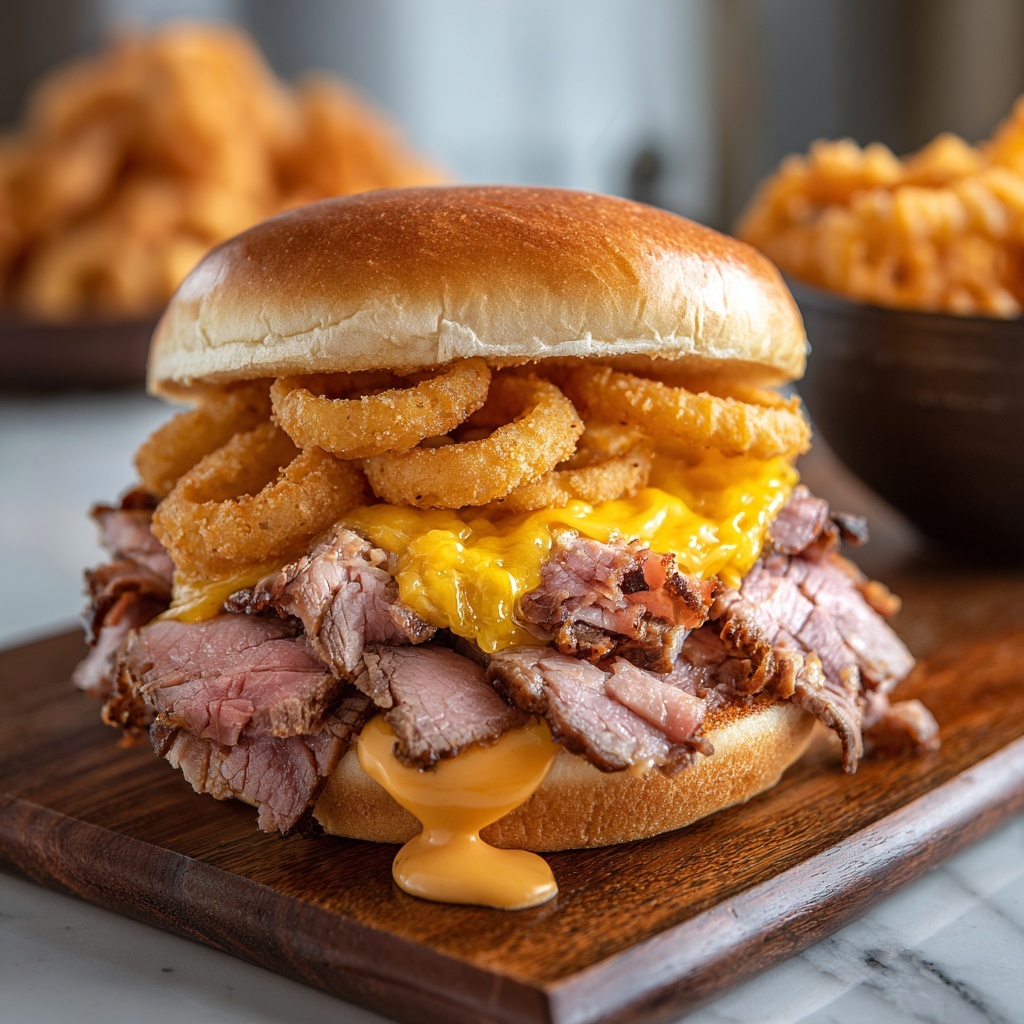 DIY Arby’s Roast Beef Cheddar Sandwiches with Curly Fries Recipe - Recipe Image