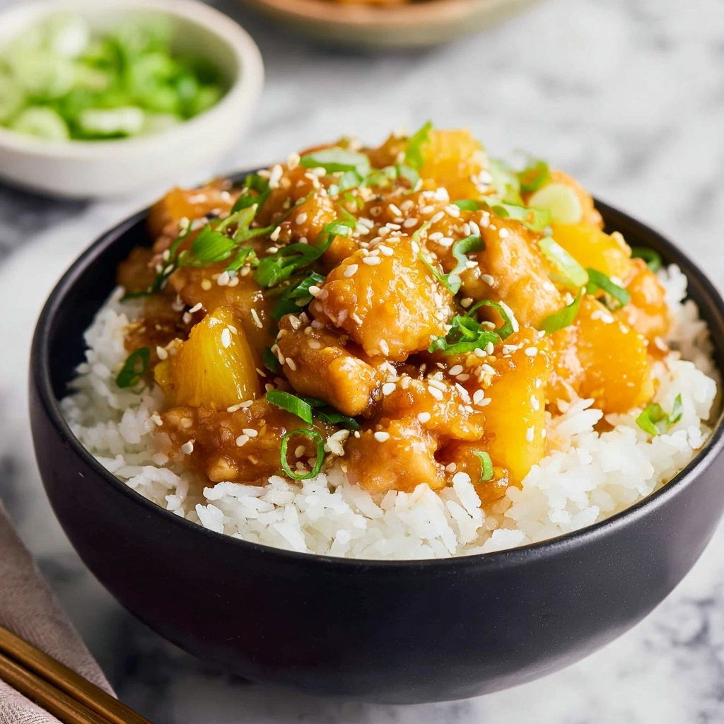 Slow Cooker Honey Garlic Chicken with Pineapple Recipe - Recipe Image