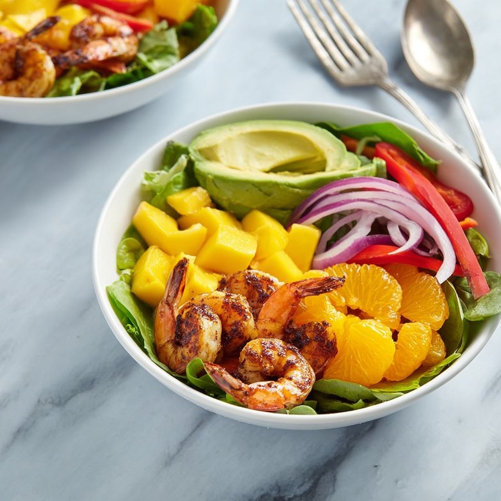 Shrimp Salad with Avocado and Orange Vinagrette Recipe - Recipe Image