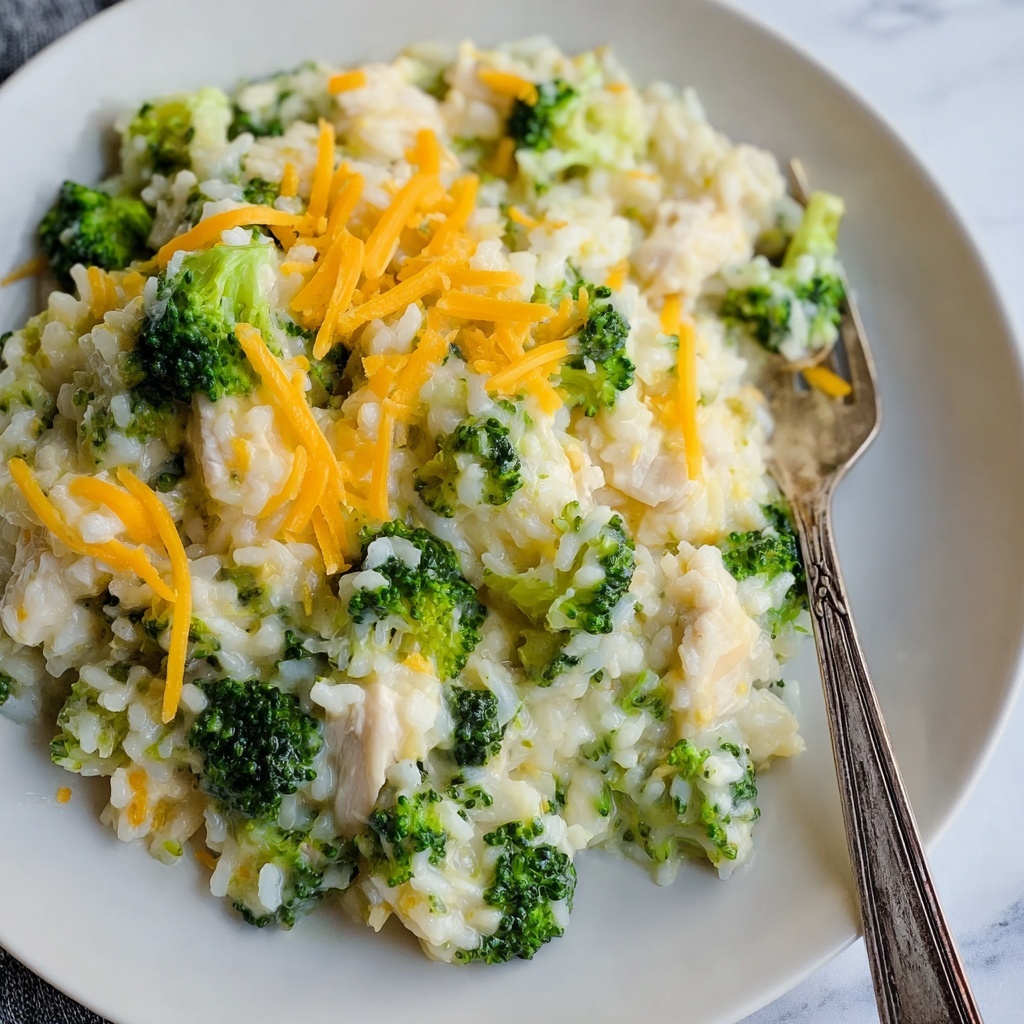 Creamy Chicken Broccoli Rice Cheese Casserole Recipe - Recipe Image