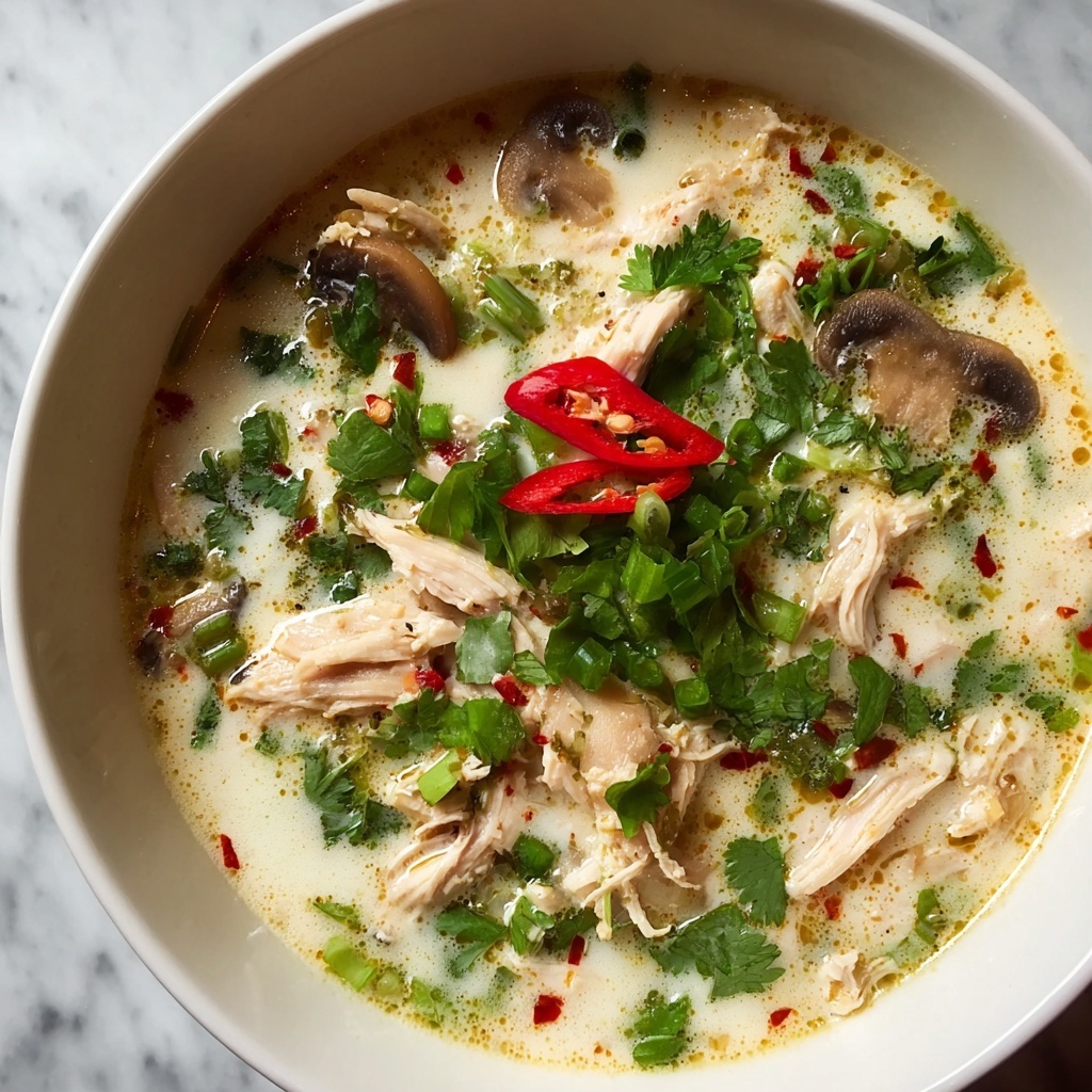Thai Coconut Chicken Soup Recipe - Recipe Image