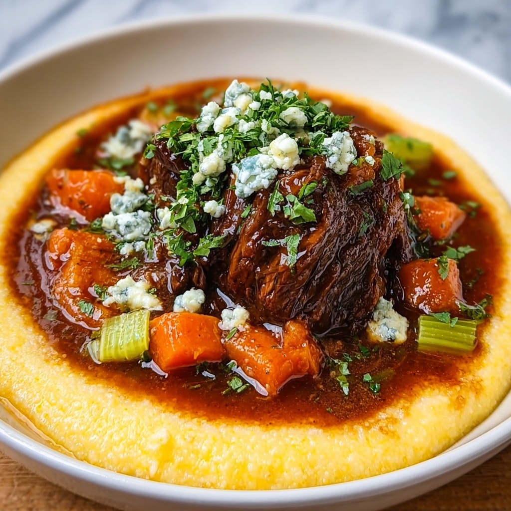 Italian Pot Roast with Gorgonzola Polenta Recipe - Recipe Image